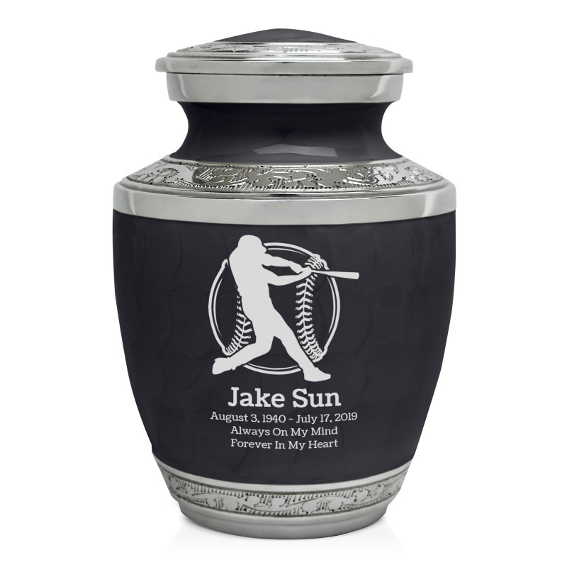 Baseball Sharing Urn - Ebony Black
