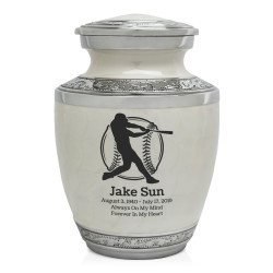 Baseball Sharing Urn - Radiant White