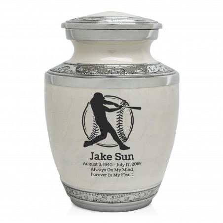 Baseball Sharing Urn - Radiant White