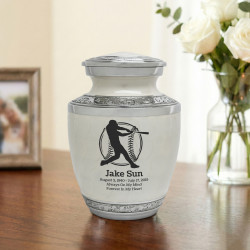 Baseball Sharing Urn - Radiant White