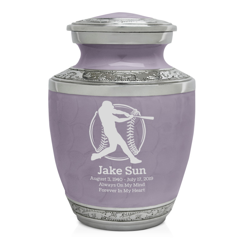 Baseball Sharing Urn - Regal Purple