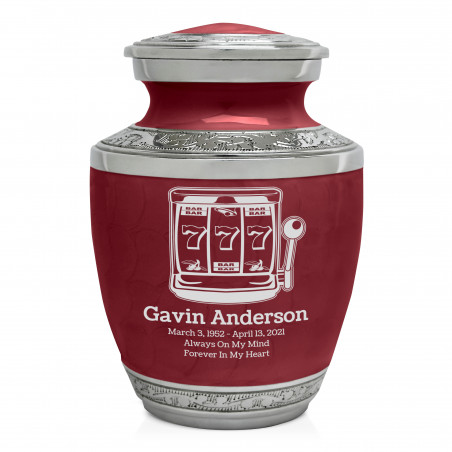 Slot Machine Sharing Urn - Rose Red