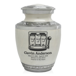 Slot Machine Sharing Urn - Radiant White