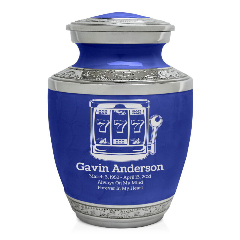 Slot Machine Sharing Urn - Royal Blue
