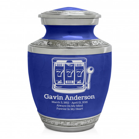 Slot Machine Sharing Urn - Royal Blue