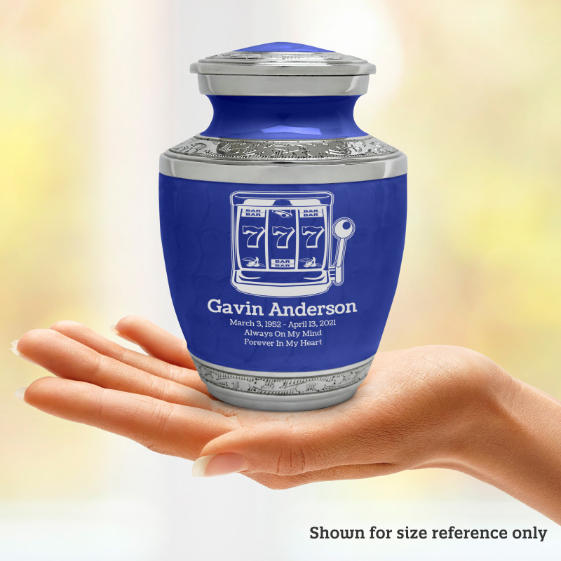 Slot Machine Sharing Urn - Royal Blue