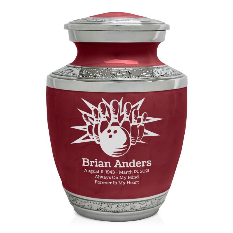 Bowling Sharing Urn - Rose Red