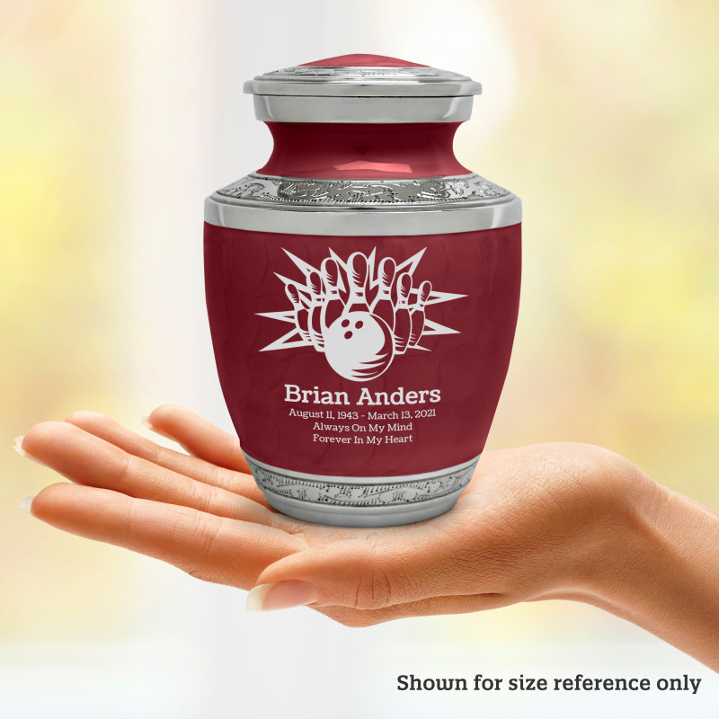 Bowling Sharing Urn - Rose Red