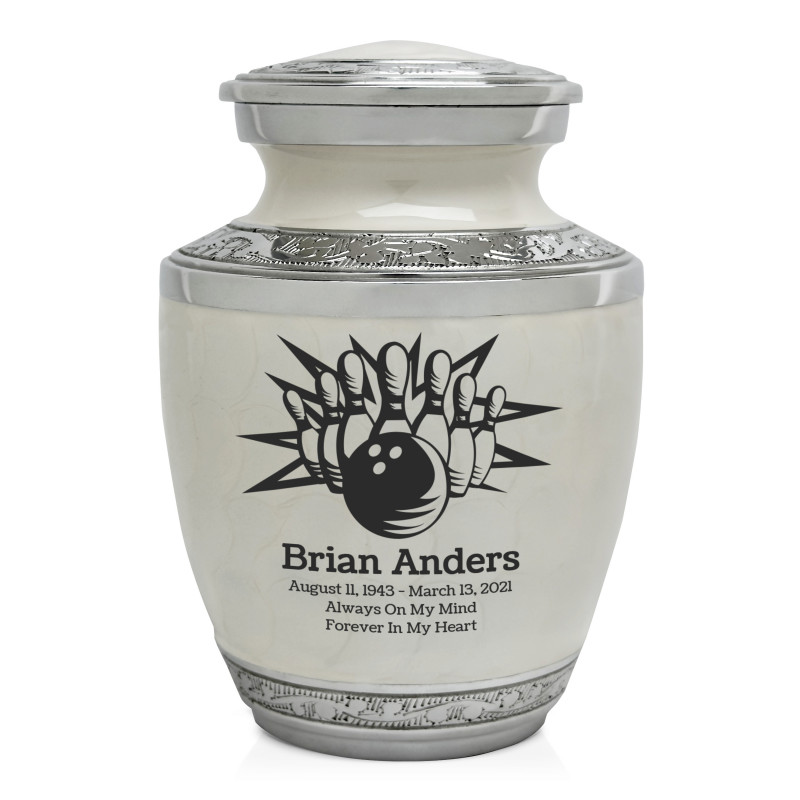 Bowling Sharing Urn - Radiant White