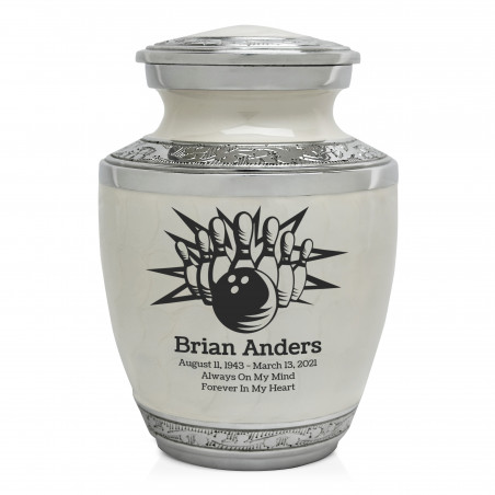 Bowling Sharing Urn - Radiant White