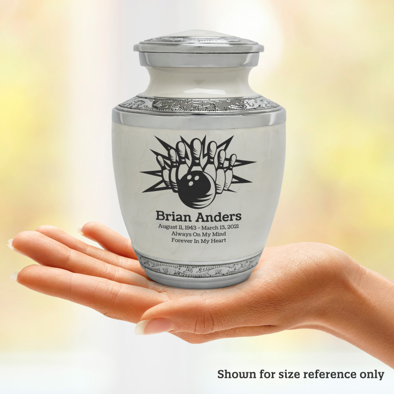 Bowling Sharing Urn - Radiant White