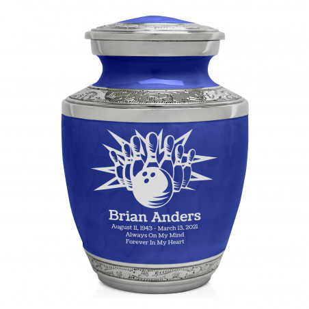 Bowling Sharing Urn - Royal Blue