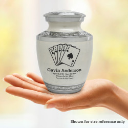 Playing Cards Sharing Urn - Radiant White