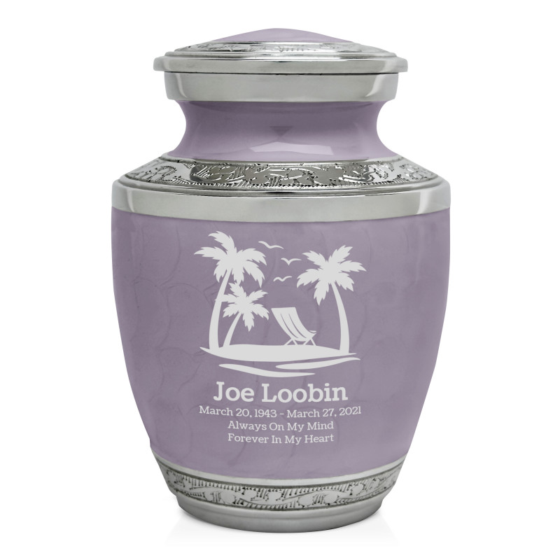 Tropical Beach Sharing Urn - Regal Purple