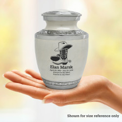 Cowboy Boots Sharing Urn - Radiant White