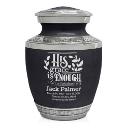 His Grace is Enough Sharing Urn - Ebony Black