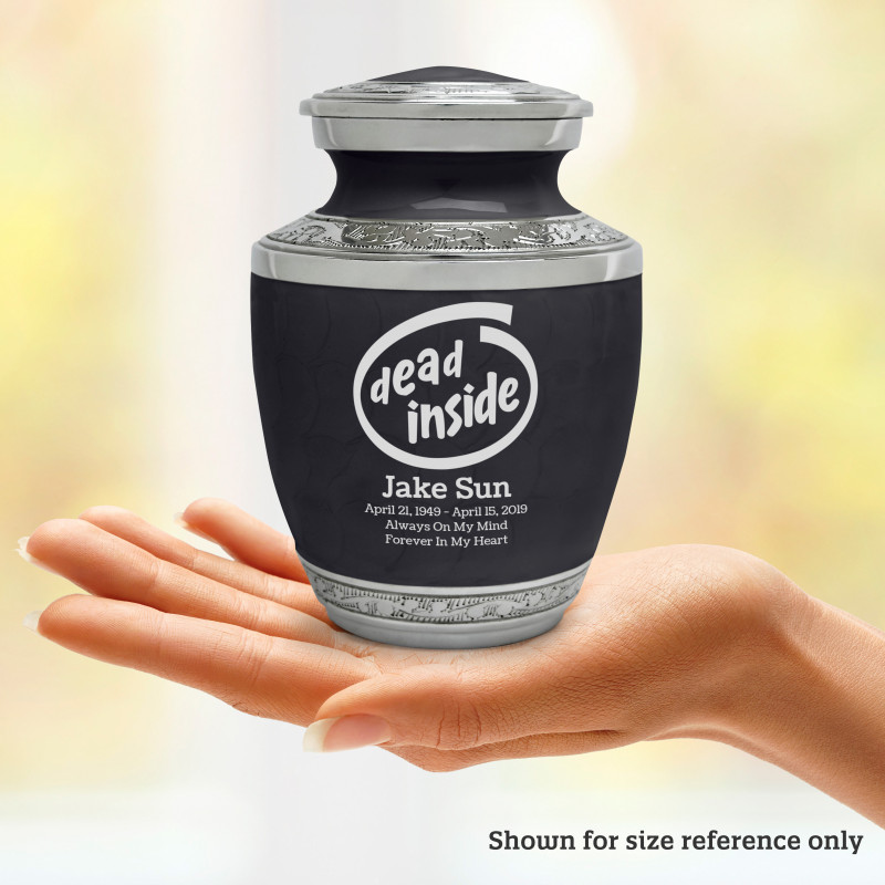 Dead Inside Sharing Urn - Ebony Black