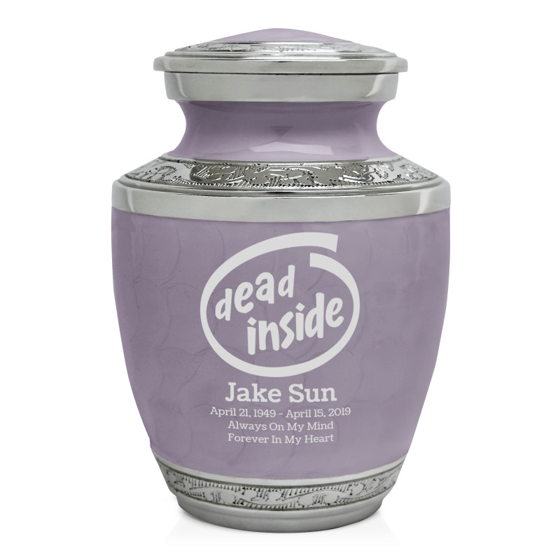 Dead Inside Sharing Urn - Regal Purple