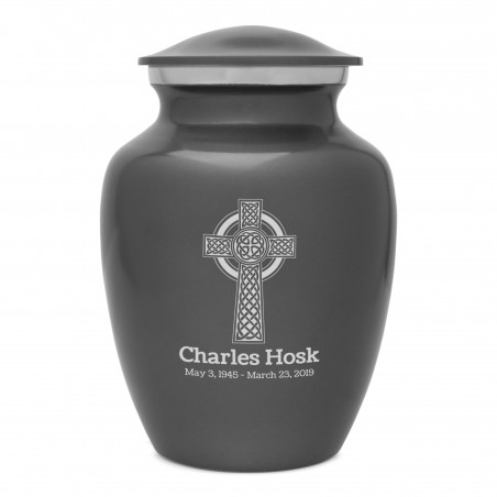 Celtic Cross Sharing Urn - Gunmetal Gray