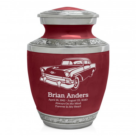 Classic Car II Sharing Urn - Rose Red