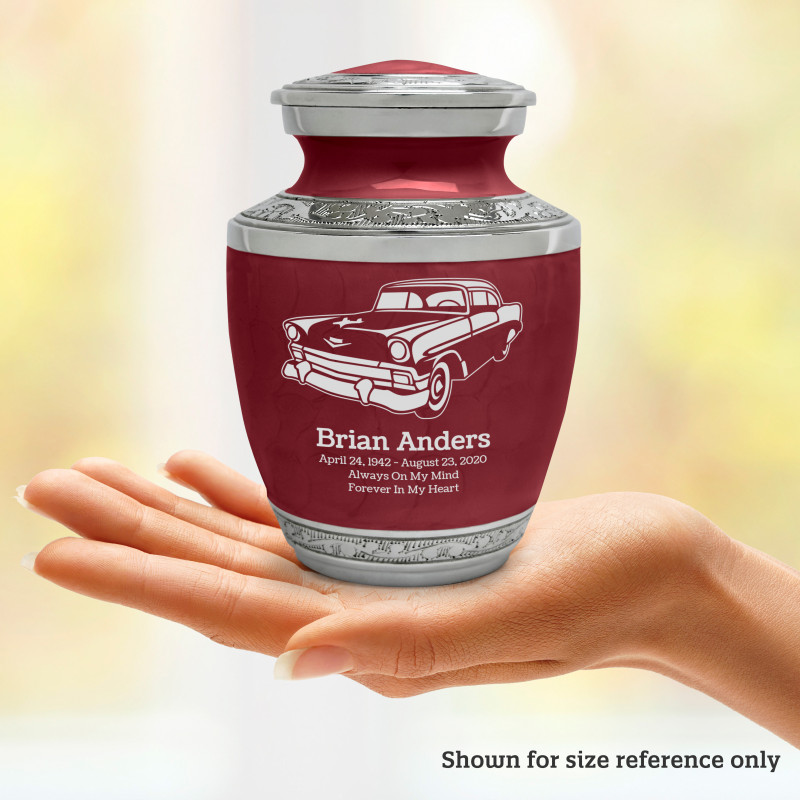 Classic Car II Sharing Urn - Rose Red