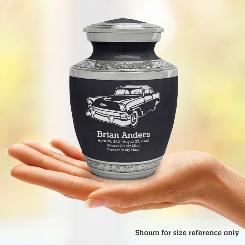 Classic Car II Sharing Urn - Ebony Black