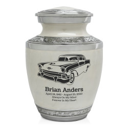 Classic Car II Sharing Urn - Radiant White