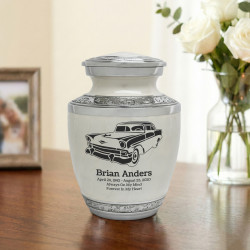 Classic Car II Sharing Urn - Radiant White