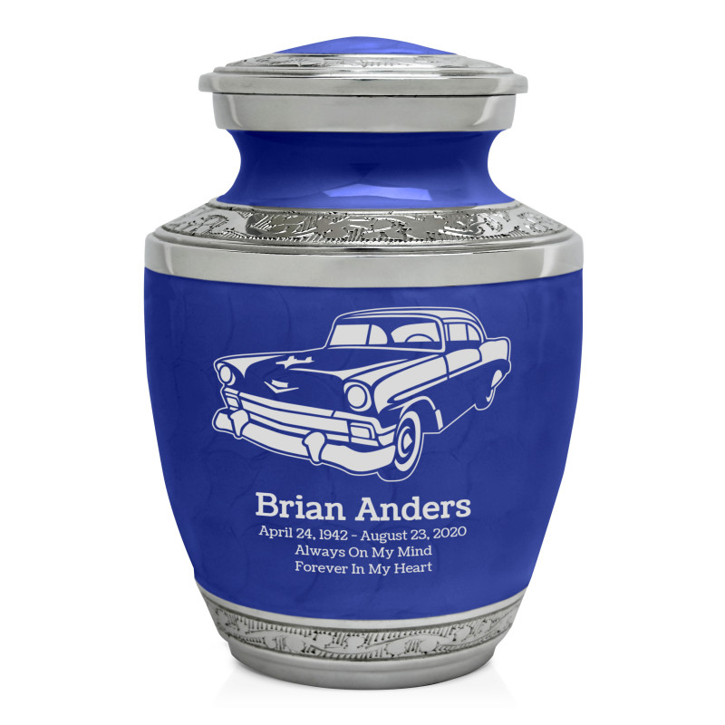 Classic Car II Sharing Urn - Royal Blue