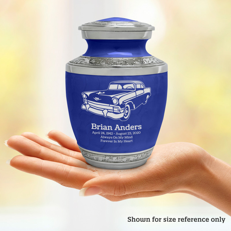 Classic Car II Sharing Urn - Royal Blue