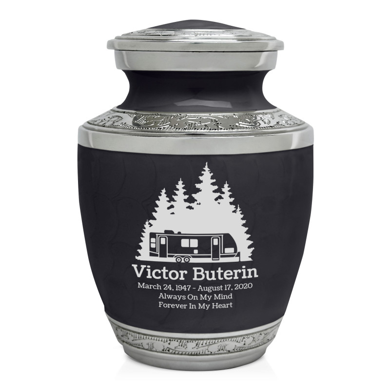Fifth Wheel Camper Sharing Urn - Ebony Black