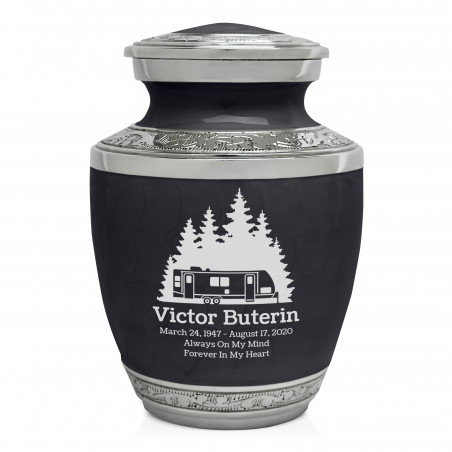 Fifth Wheel Camper Sharing Urn - Ebony Black