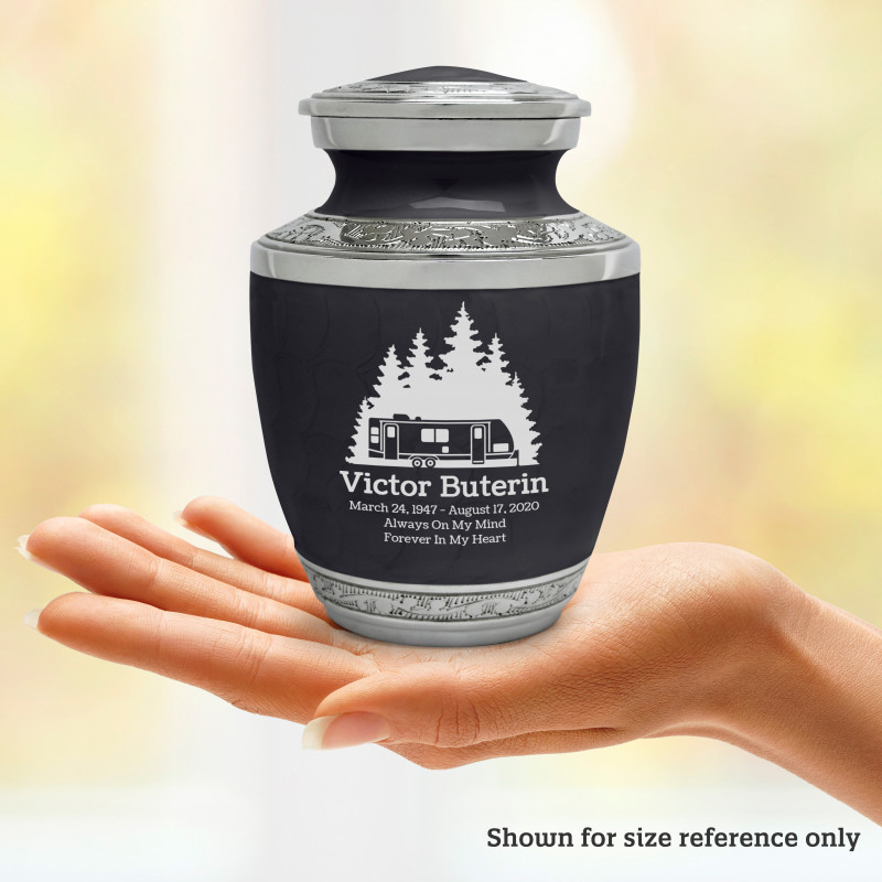 Fifth Wheel Camper Sharing Urn - Ebony Black