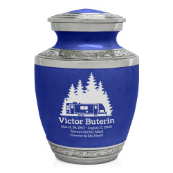 Fifth Wheel Camper Sharing Urn - Royal Blue