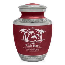 Endless Summer Sunset Sharing Urn - Rose Red