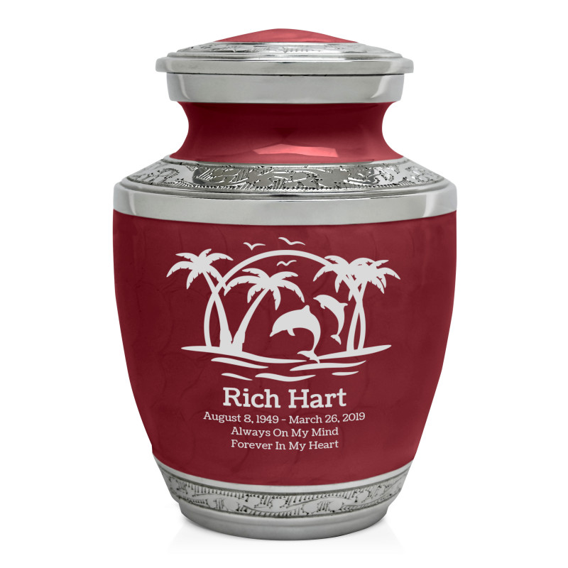 Endless Summer Sunset Sharing Urn - Rose Red