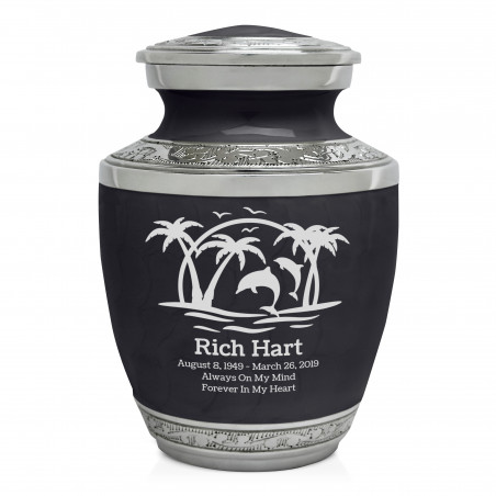 Endless Summer Sunset Sharing Urn - Ebony Black