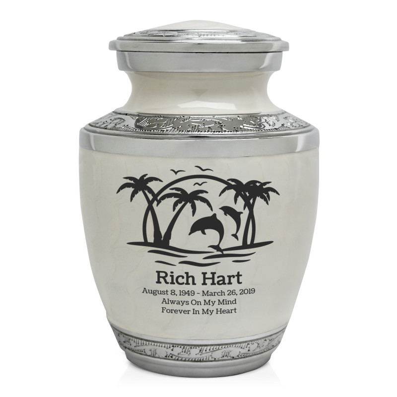 Endless Summer Sunset Sharing Urn - Radiant White