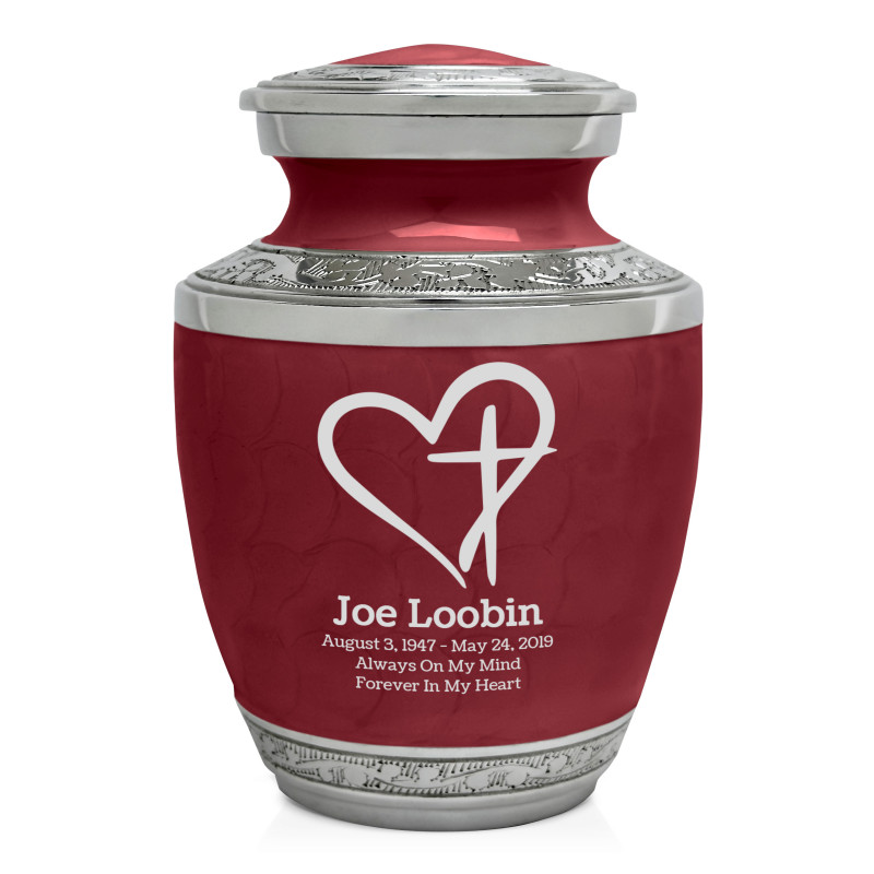 Love of Christ Sharing Urn - Rose Red
