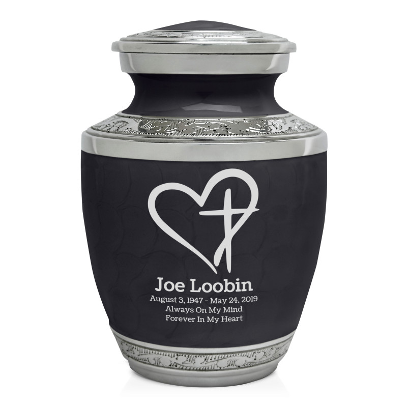 Love of Christ Sharing Urn - Ebony Black