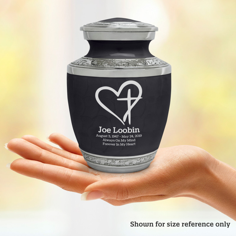 Love of Christ Sharing Urn - Ebony Black