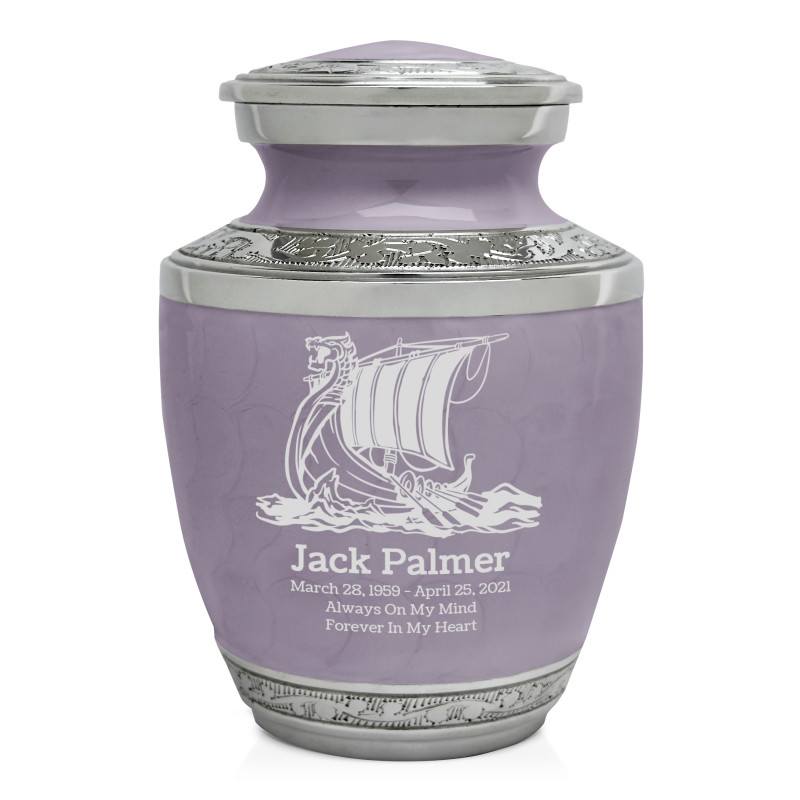 Viking Ship Sharing Urn - Regal Purple