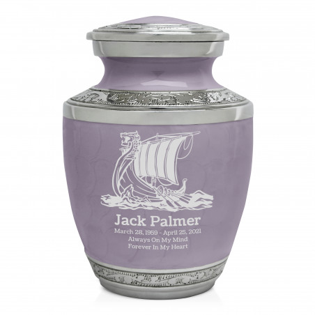 Viking Ship Sharing Urn - Regal Purple