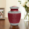Footprints In The Sand Sharing Urn - Rose Red
