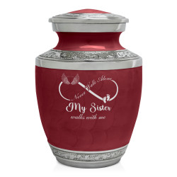 My Sister Walks With Me Sharing Urn - Rose Red