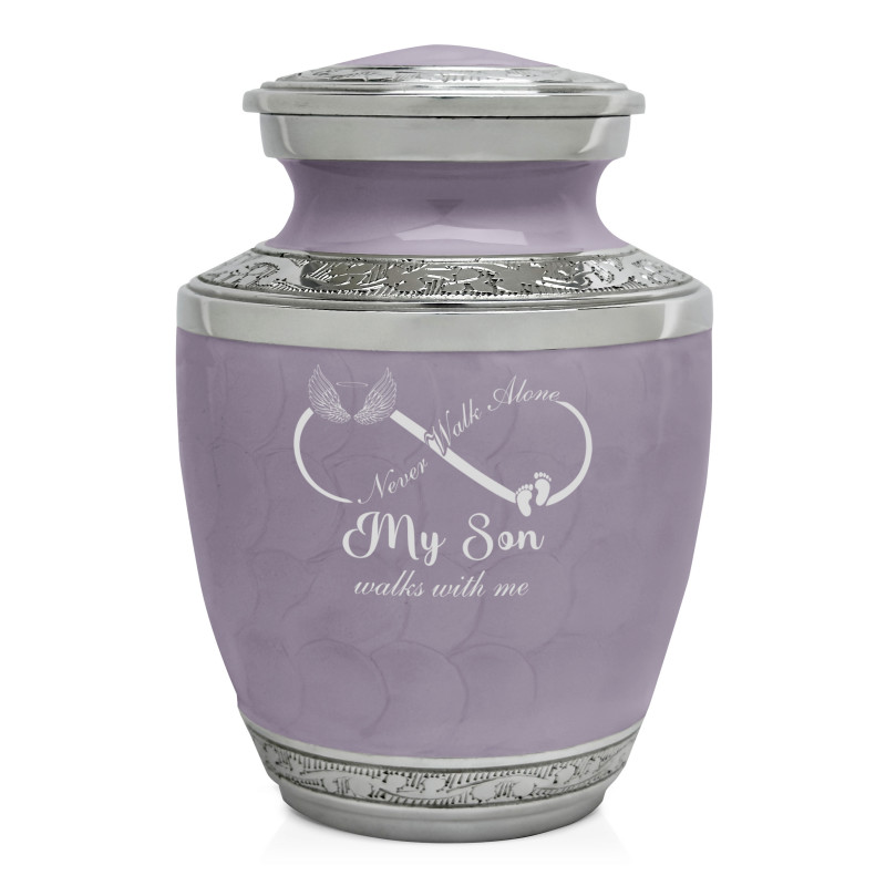 My Son Walks With Me Sharing Urn - Regal Purple