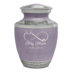 My Mom Walks With Me Sharing Urn - Regal Purple