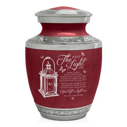 Keep the Light On Sharing Urn - Rose Red