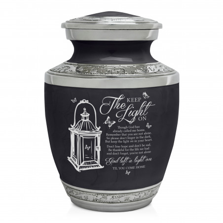 Keep the Light On Sharing Urn - Ebony Black