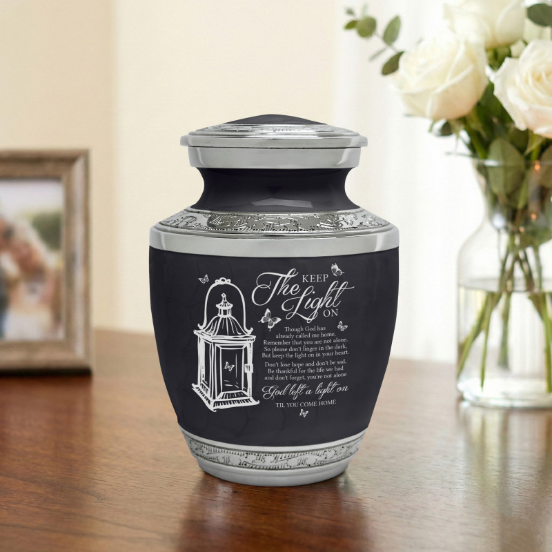 Keep the Light On Sharing Urn - Ebony Black